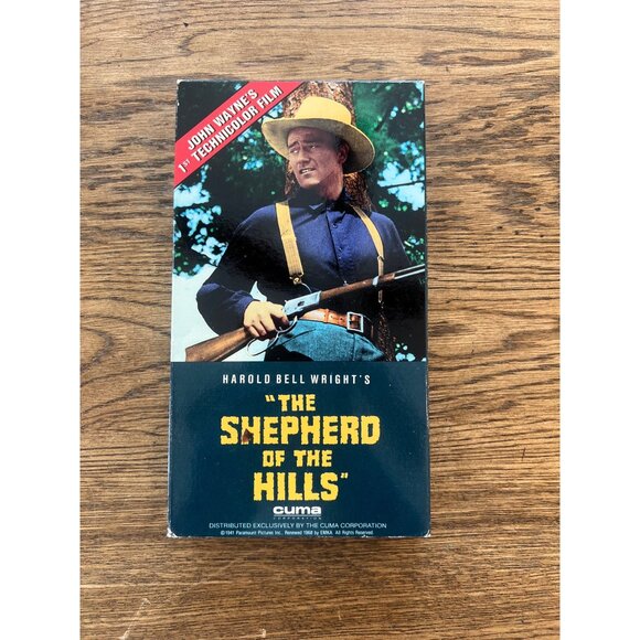 The Shepherd Of The Hills 1941 VHS John Wayne Western Drama Vintage Pre-Owned - Picture 1 of 3